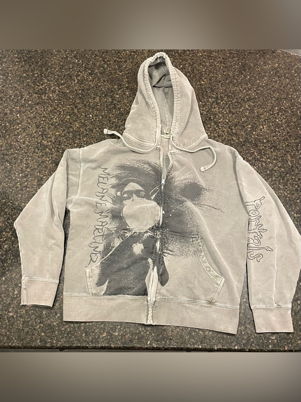 Melanie Martinez zip up hoodies, large (8), pale green.